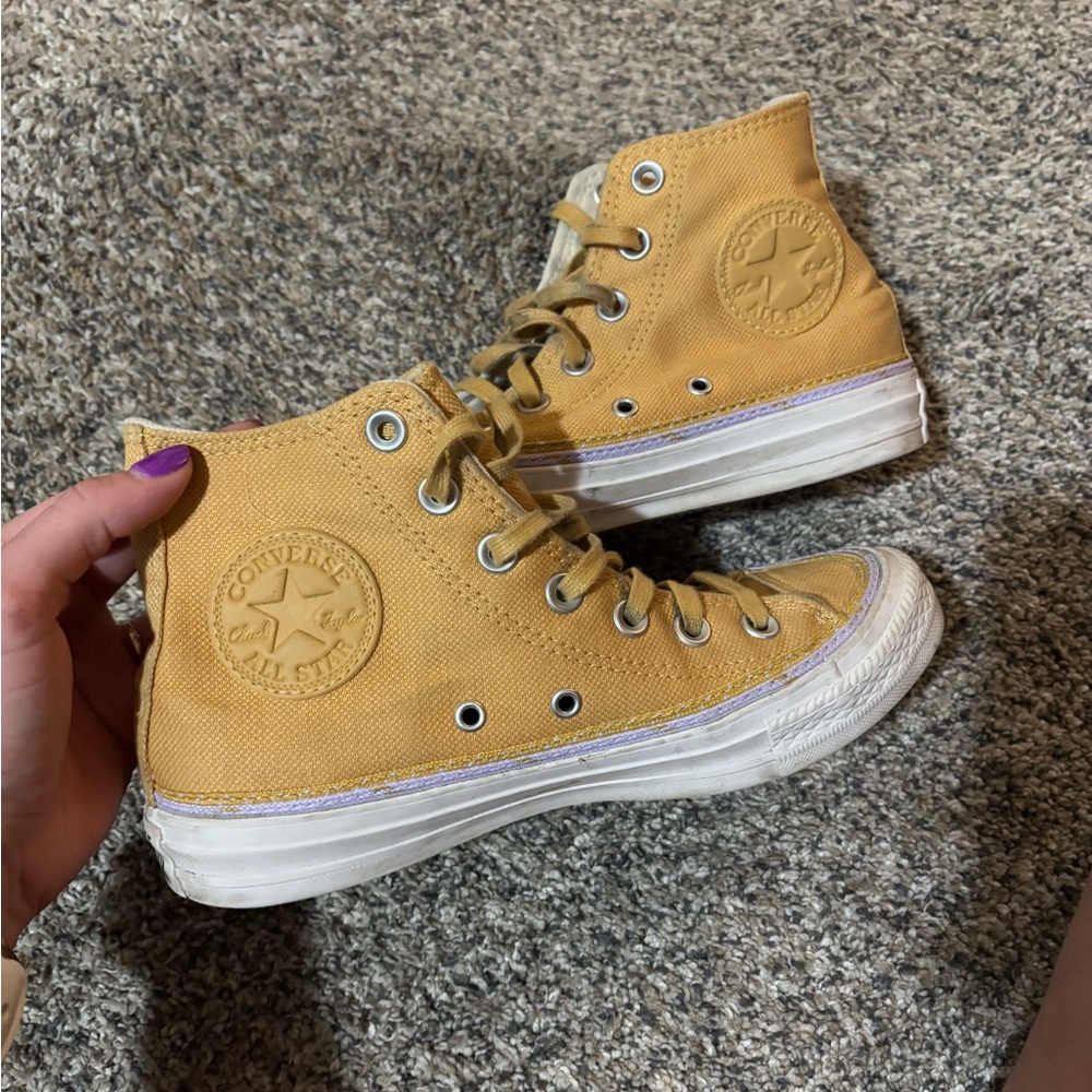 mustard yellow converse